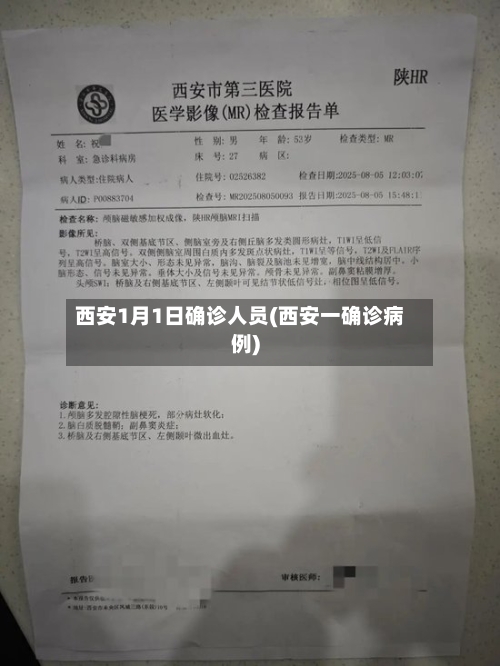 西安1月1日确诊人员(西安一确诊病例)