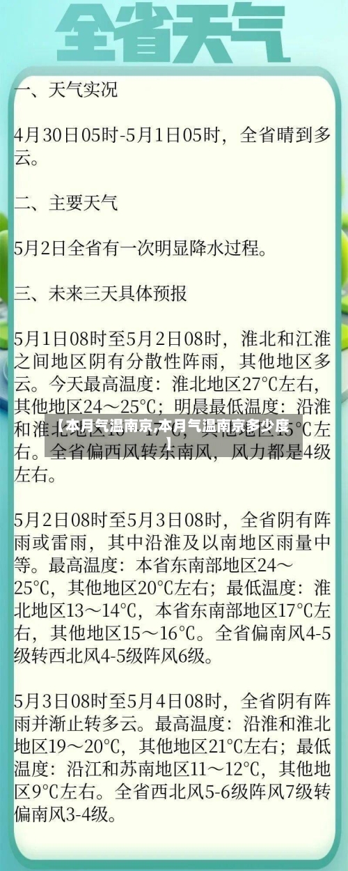 【本月气温南京,本月气温南京多少度】-第3张图片