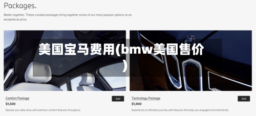美国宝马费用(bmw美国售价)-第3张图片