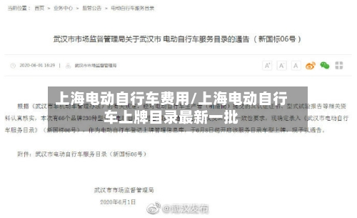 上海电动自行车费用/上海电动自行车上牌目录最新一批