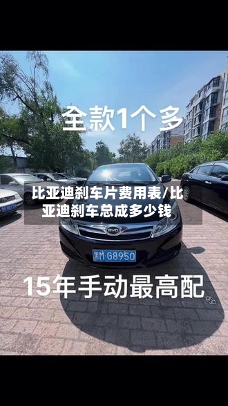 比亚迪刹车片费用表/比亚迪刹车总成多少钱