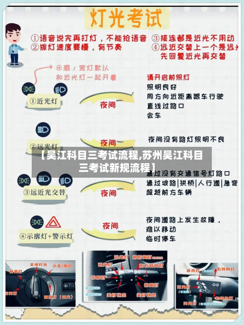 【吴江科目三考试流程,苏州吴江科目三考试新规流程】