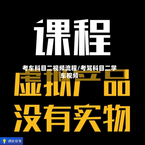 考车科目二视频流程/考驾科目二学车视频-第2张图片