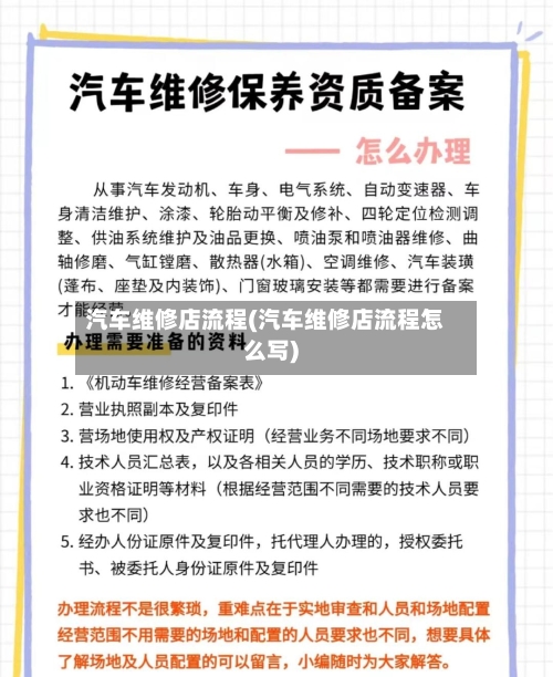 汽车维修店流程(汽车维修店流程怎么写)-第2张图片