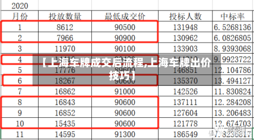 【上海车牌成交后流程,上海车牌出价技巧】-第2张图片